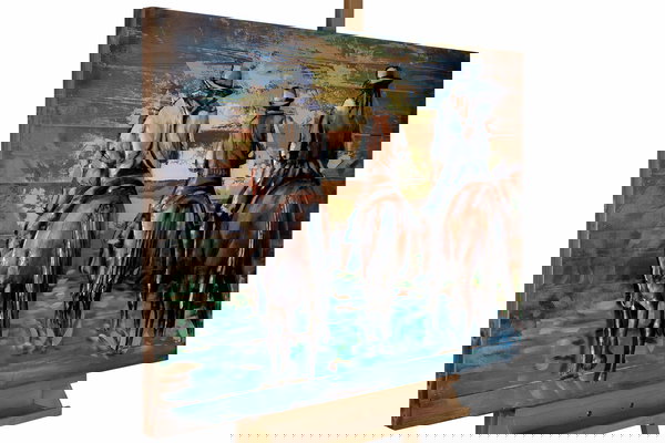 Traditioneel kunstwerk gemaakt van hout