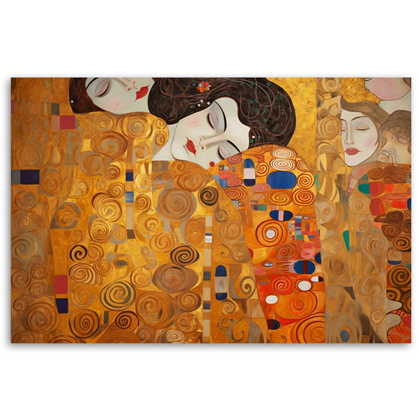 Kunstdruck auf Leinwand 'Klimt - Golden Reverie'