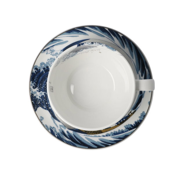 Goebel Tasse mit Untertasse 'Die Welle'