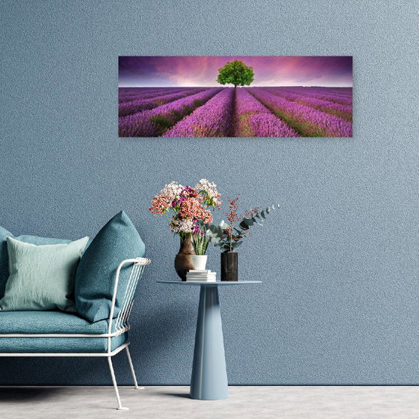 Kunstdruck auf Leinwand 'Lavender Sunset Symphony'