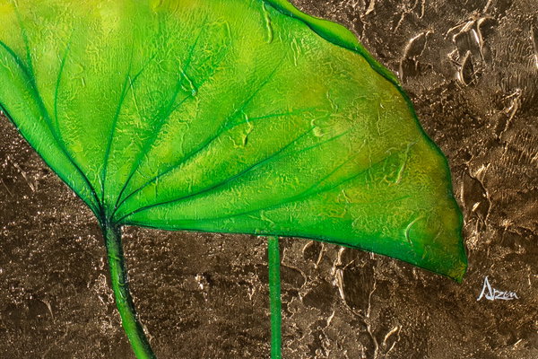 Großzügig aufgetragene Farben