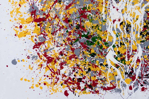 Pintura aplicada con generosidad