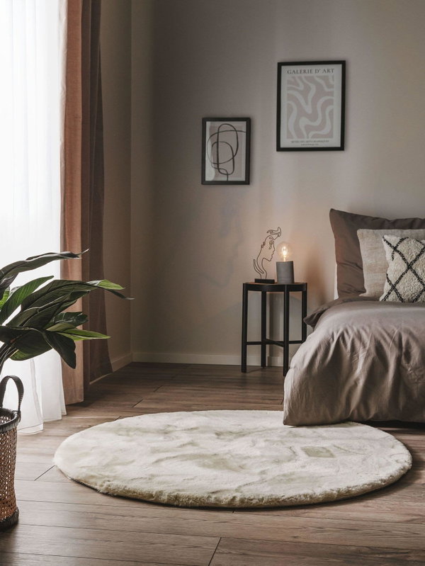 Design Fellteppich Dave Beige