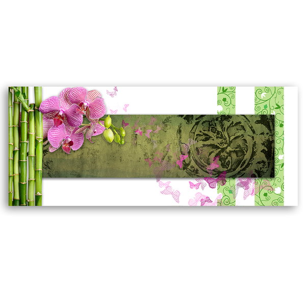 Kunstdruck auf Leinwand 'Zen Orchid Harmony'