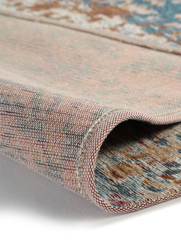 Design Flachgewebeteppich Frencie Blau