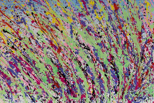 Großzügig aufgetragene Farben
