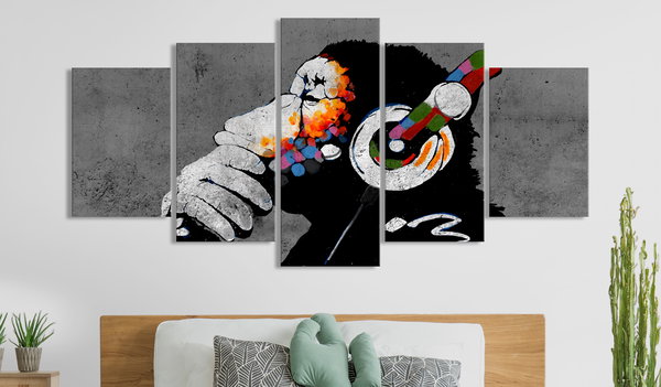 Kunstdruck auf Leinwand 'Hot Rhythms (5-teilig) Wide'