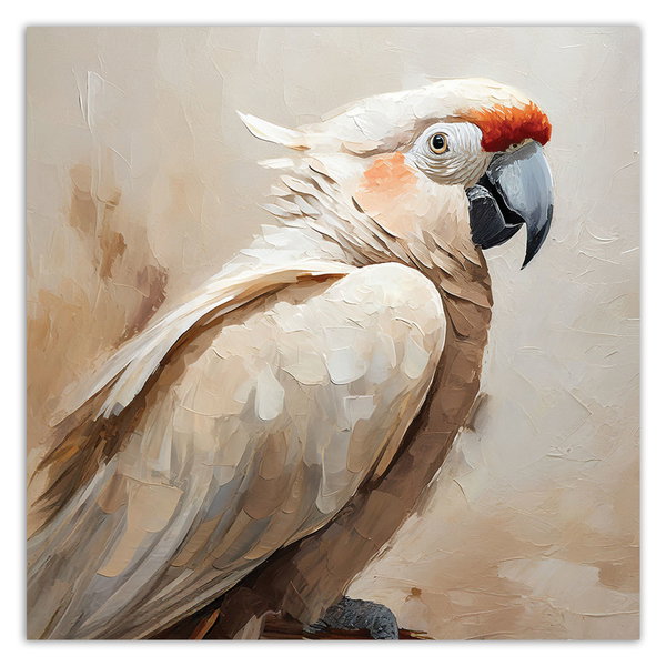 Kunstdruck auf Leinwand 'Majestic Cockatoo 1'
