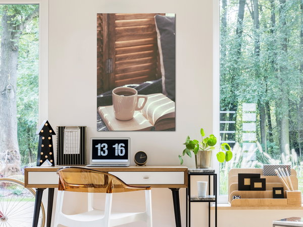 Kunstdruck auf Leinwand 'Mug of Memories Vertical'