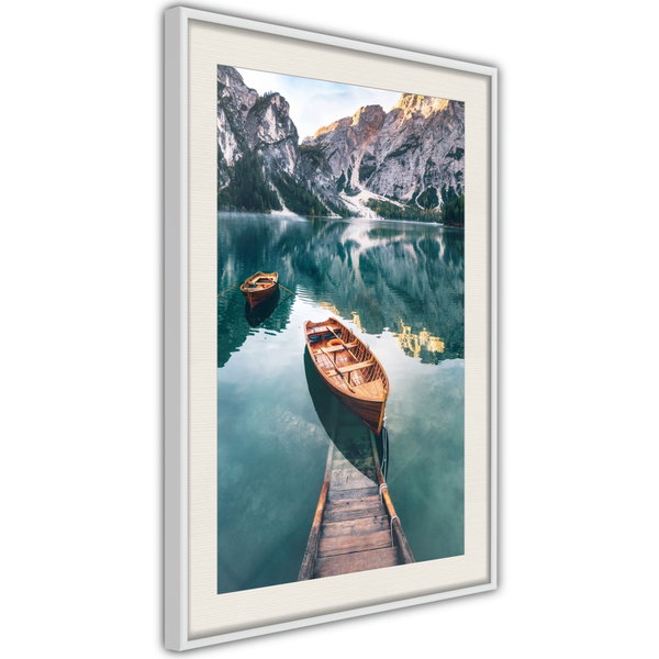 Poster 'Boats In Dolomites'