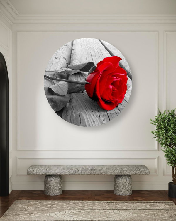 Rundes Bild 'Scarlet Solace'