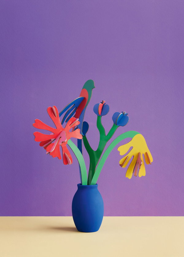 Papierskulptur 'Matisse Paper Bloom I'