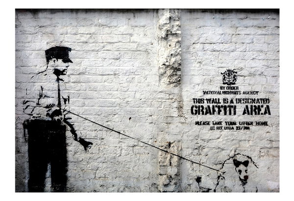 Papel de parede 'Banksy's Police Poodle'