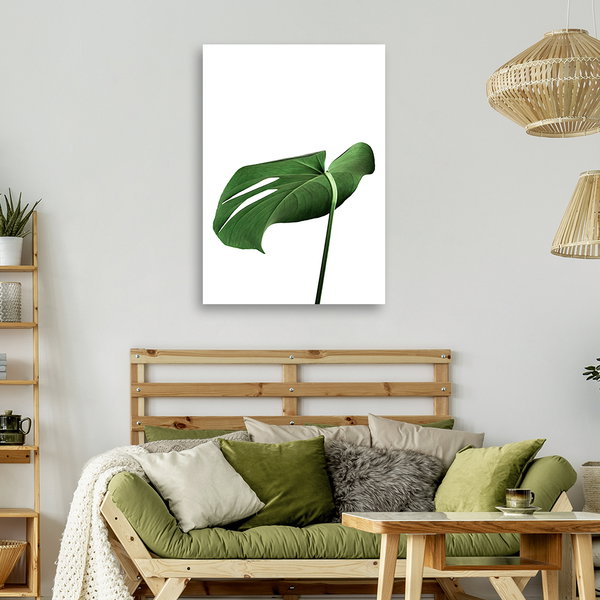 Kunstdruck auf Leinwand 'Monstera Leaves'