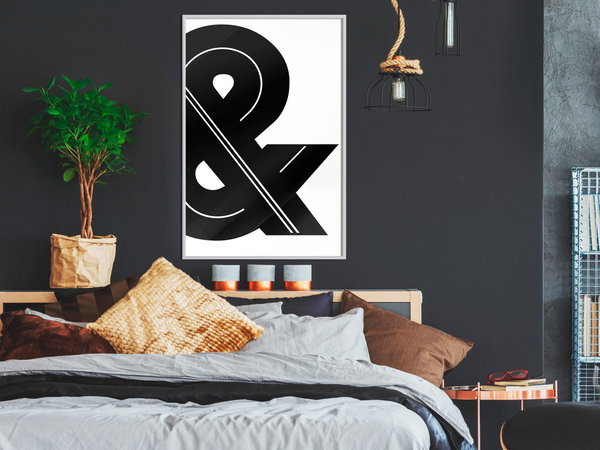 Poster 'Ampersand (Black and White)'