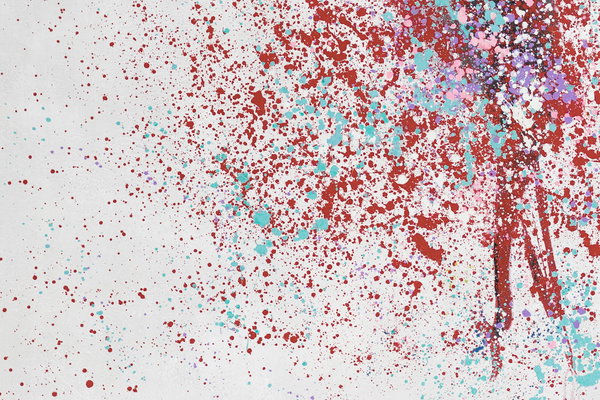 Großzügig aufgetragene Farben