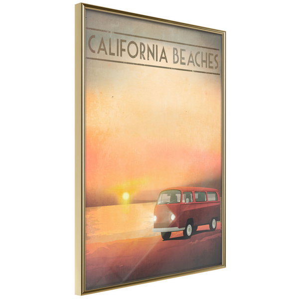 Poster 'California Beaches'