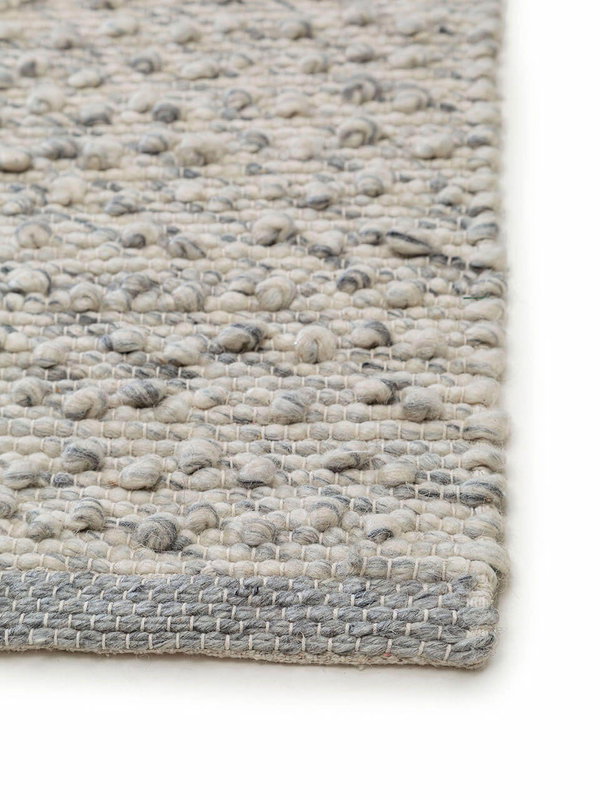 Design Wollteppich Lana Grau