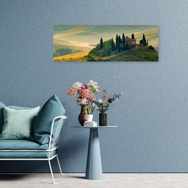 Kunstdruck auf Leinwand 'Tuscany Sunlit Serenity'