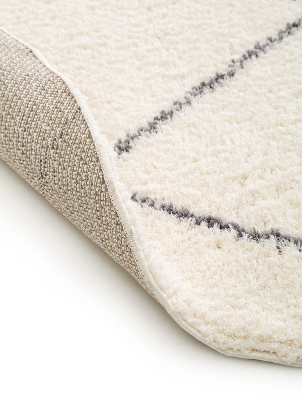 Design Hochflorteppich Benno Beige