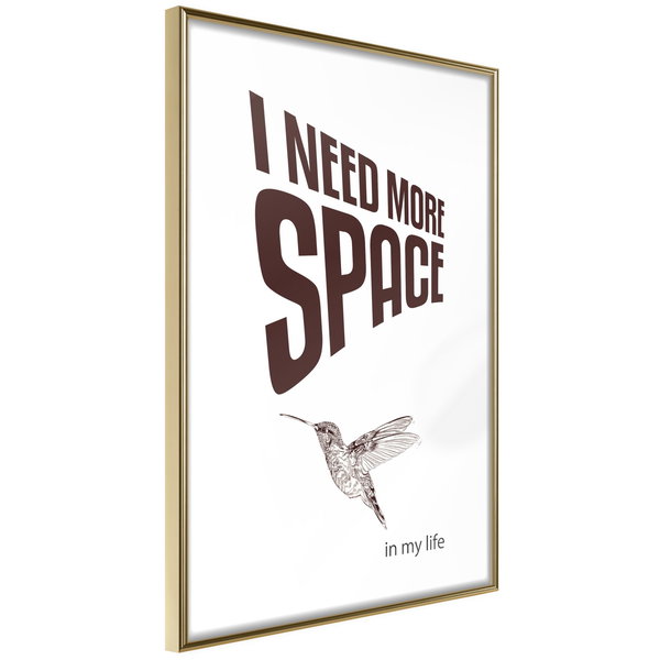 Poster 'I Need More Space'