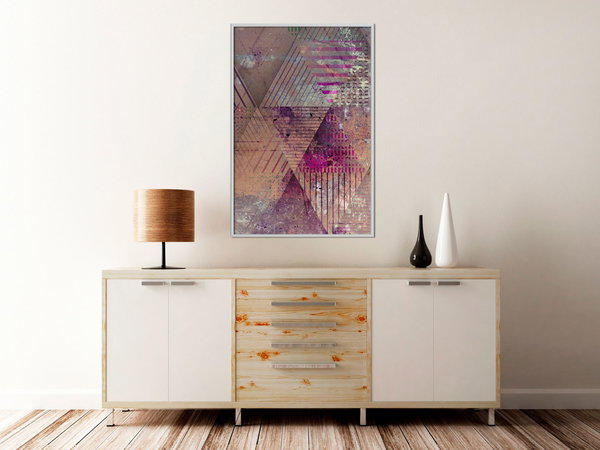Poster 'Pink Patchwork II'