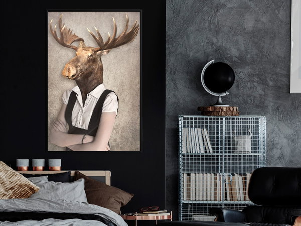 Poster 'Brainy Moose'