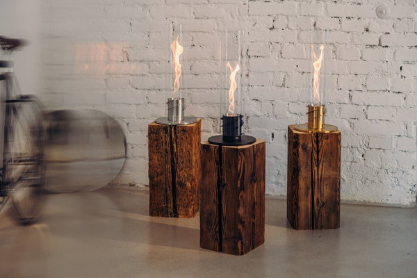 SPIN 900 Tischfeuer grau | Outdoor &amp; Indoor