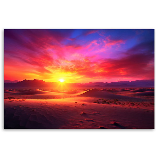 Kunstdruck auf Leinwand 'Radiant Ocean Sunset 6'