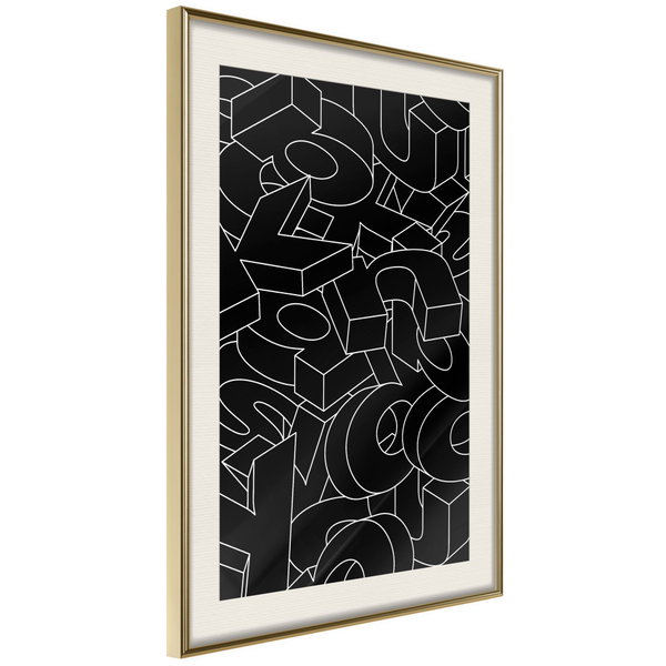 Poster 'Scattered Letters'