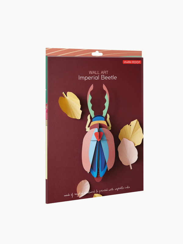 Wanddeko Papier 'Geweihkäfer mit Kamm'
