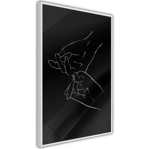 Poster 'Joined Hands (Black)'