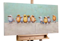 Handgeschilderd schilderij 'Bunch of Rascals' 100x50cm | incl. certificaat van echtheid