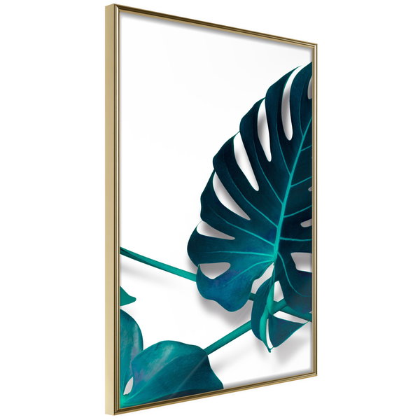 Poster 'Turquoise Monstera I'