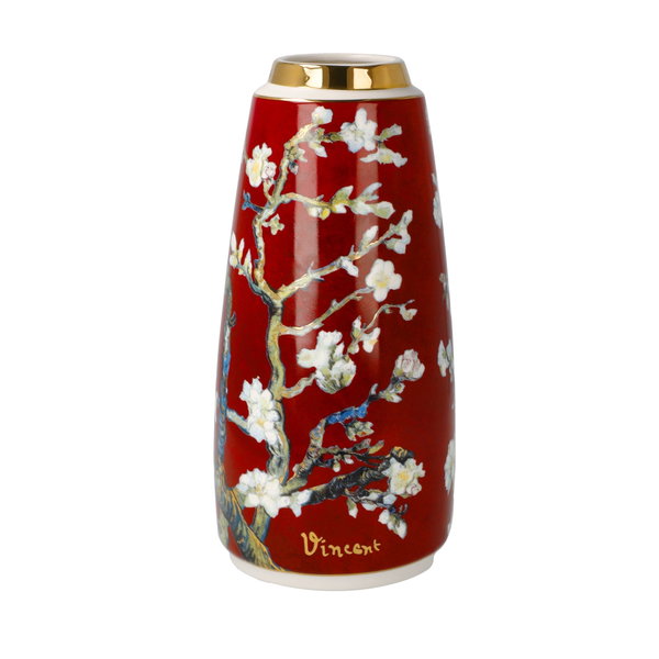 Porzellan Vase 'Crimson Blossom' von Vincent van Gogh 9x18,5x9cm