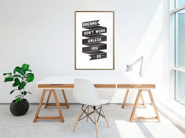 Poster 'Dreams don't work'