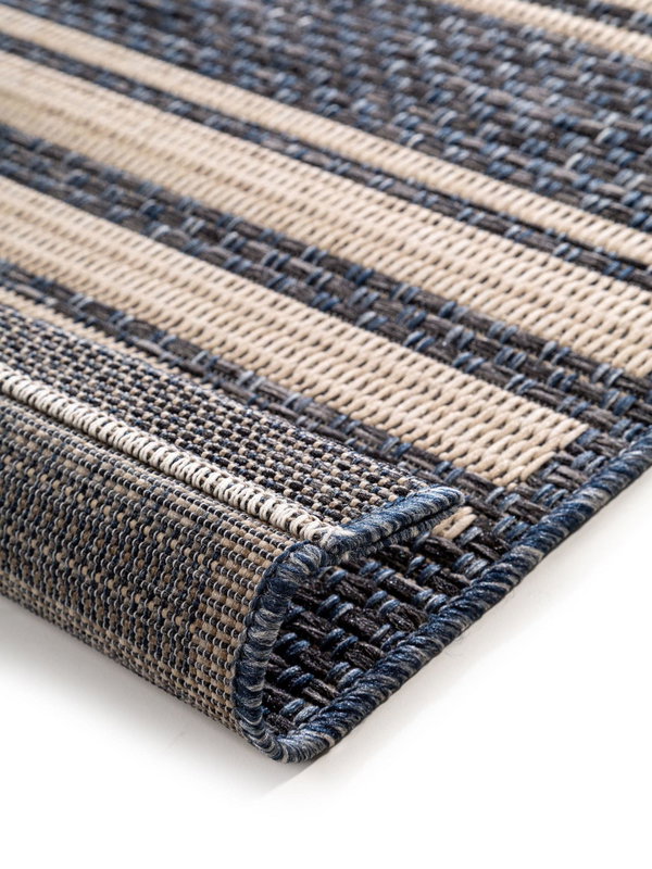 Design In- &amp; Outdoor-Teppich River Beige/Blau