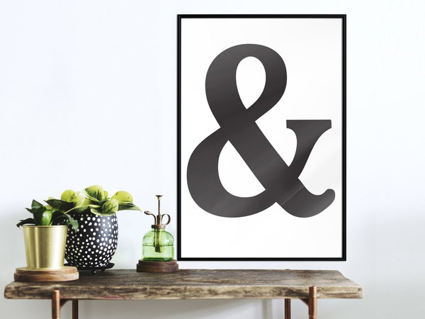 Poster 'Ampersand (Black)'