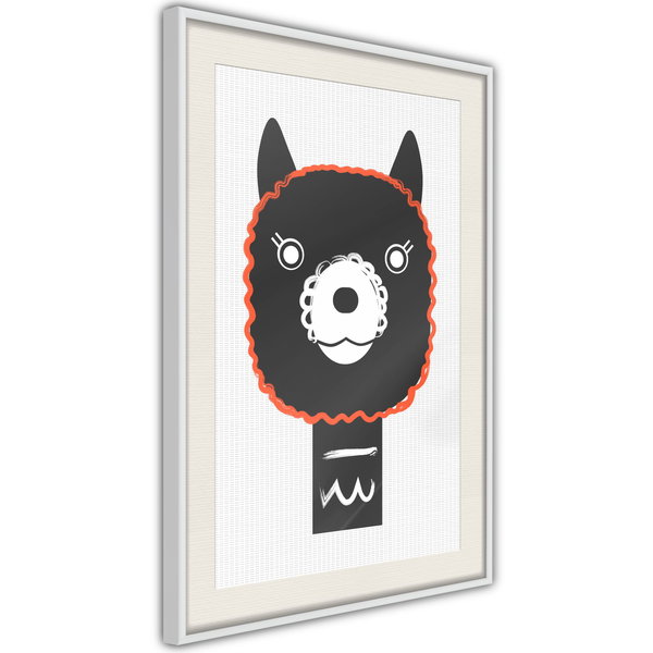 Poster 'Decorative Alpaca'