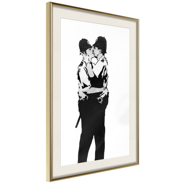 Poster 'Kissing Coppers'