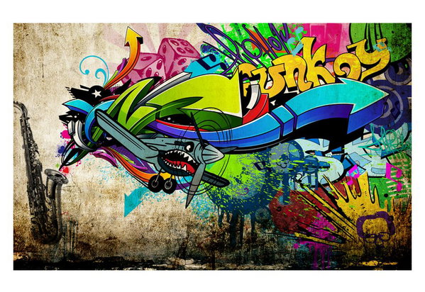 Self-adhesive wallpaper 'Funky - graffiti'