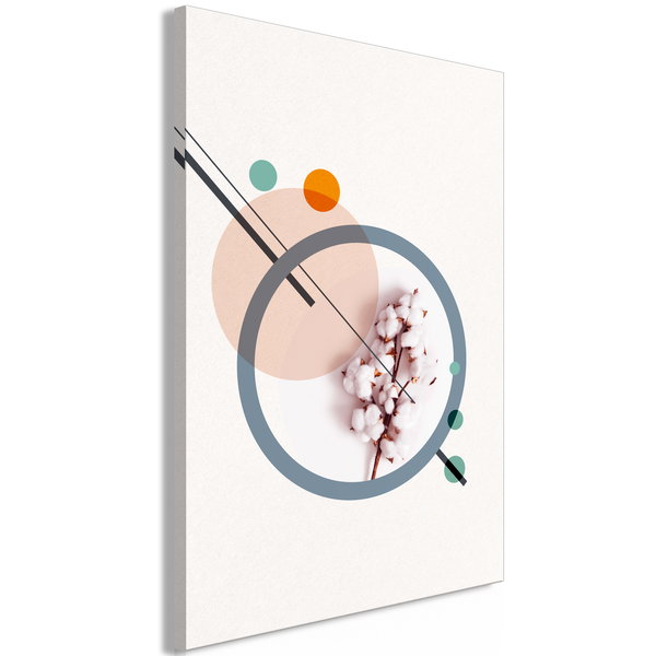 Druk artystyczny na płótnie 'Geometric Cotton Vertical'