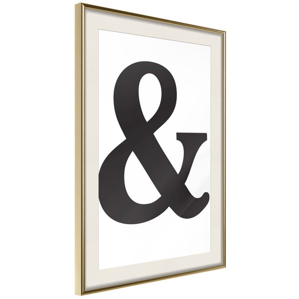 Poster 'Ampersand (Black)'