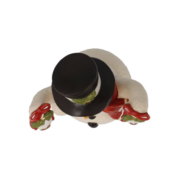 Porzellan Figur 'Snowman’s Luck' von Goebel 9,5x12x7cm