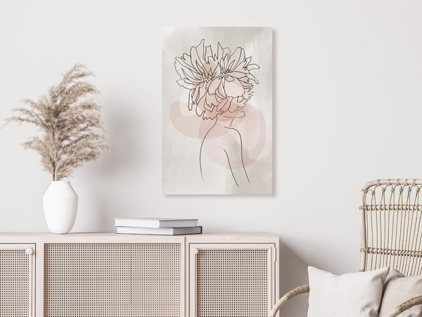 Kunstdruck auf Leinwand 'Sophie's Flowers Vertical'