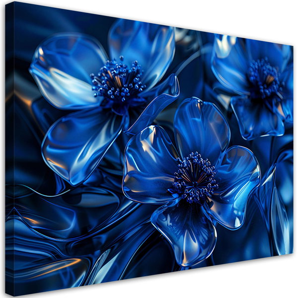 Εκτύπωση σε καμβά 'Sapphire Prism Blossoms 2'