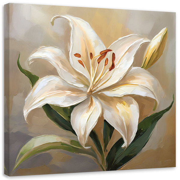 Canvas Poster 'Lily's Graceful Bloom 2'