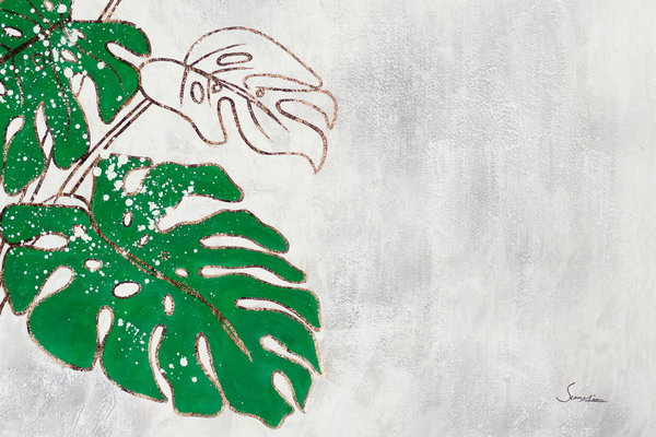 Großzügig aufgetragene Farben