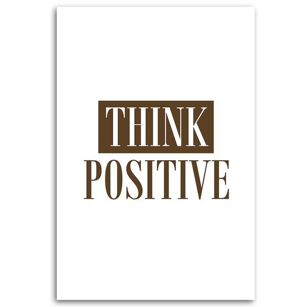 Kunstdruck auf Leinwand 'Think Positive'