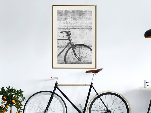 Poster 'Bicycle Leaning Against the Wall'